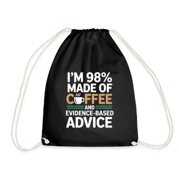 Professional Registered Dietitian Expert Guidance  - Drawstring Bag - black - Front