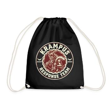 Krampus-Einsatzteam Lustiger Kryptid Krampus - Turnbeutel - Schwarz - Vorne