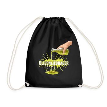 Olive Oil Lovers - Drawstring Bag - black - Front