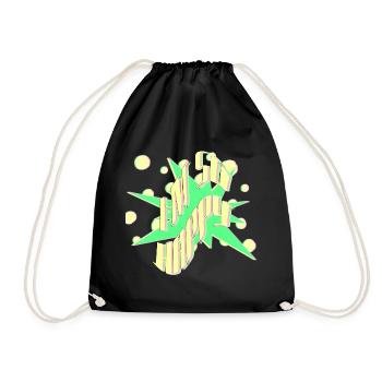 I'm happy Pop Art Explosion at so happy - Drawstring Bag - black - Front
