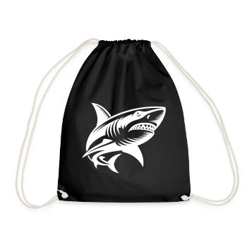 Le requin d’océan appelle et il a de nombreuses dents - Sac de sport léger - noir - Devant