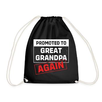 Grandpa Grandpa Grandchild Grandpa - Drawstring Bag - black - Front