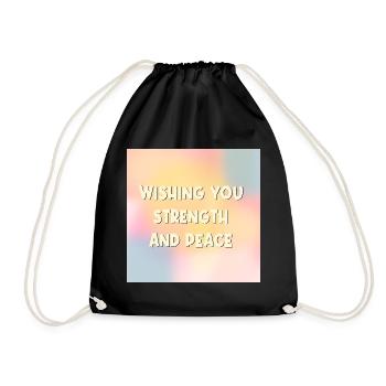 Souhaitant la Paix à la Force - Sac de sport léger - noir - Devant