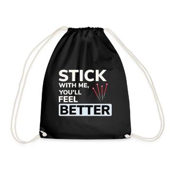 Licensed TCM Practitioner Expert Health  - Drawstring Bag - black - Front