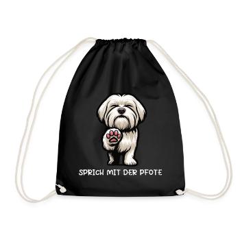 Parle à la pave propriétaire maltese - Sac de sport léger - noir - Devant