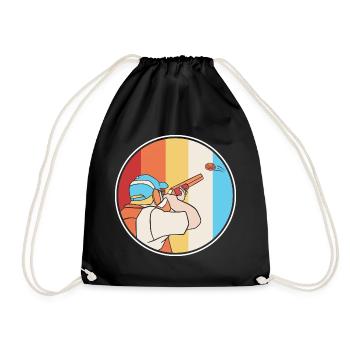 Clay pigeons - Drawstring Bag - black - Front