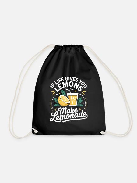 If Life Gives You Lemons Make Lemonade - Turnbeutel - Schwarz