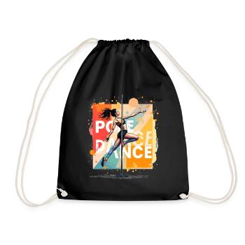 Pole Dance Pole Dancer Classy Acrobatic Gift - Drawstring Bag - black - Front