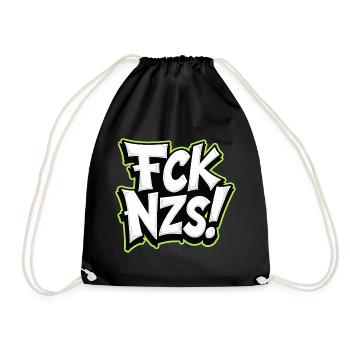 FCK NZS Statement against Racism - Drawstring Bag - black - Front