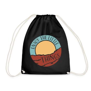 Profitez des petites choses Gratitude Pleine conscience - Sac de sport léger - noir - Devant