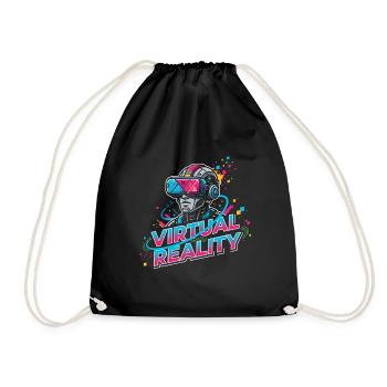 Virtual Reality SciFi - Drawstring Bag - black - Front