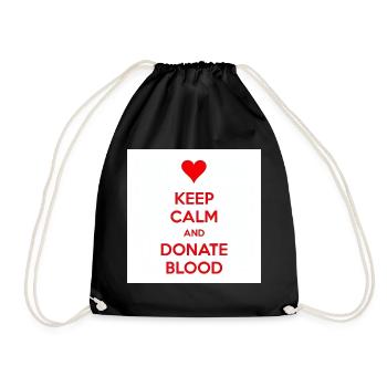 Calm Heart spenden Sie Blut - Turnbeutel - Schwarz - Vorne