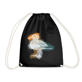 Mouette Zentangle - Sac de sport léger - noir - Devant