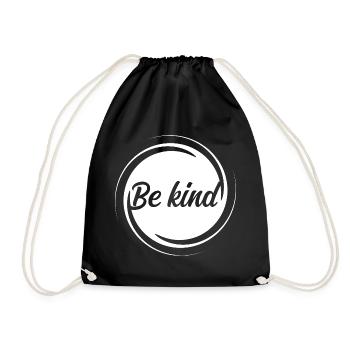 Soyez gentil – Expression inspirante pour plus de gentillesse - Sac de sport léger - noir - Devant