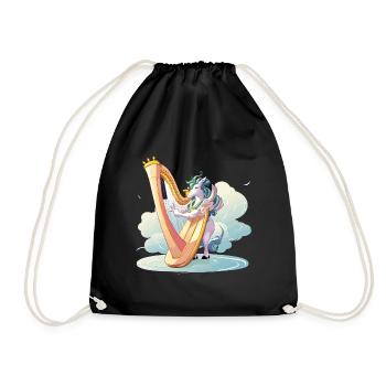 Harfentier sur les nuages - Sac de sport léger - noir - Devant