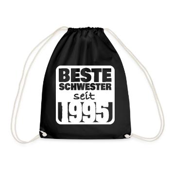 Geschwister 1995 - Turnbeutel - Schwarz - Vorne