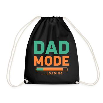 Dad Mode Loading for Proud Fathers-to-be - Drawstring Bag - black - Front