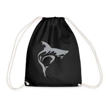 Requin - Sac de sport léger - noir - Devant