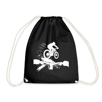 Perspective VTT en descente Perspective VTT Cadeau - Sac de sport léger - noir - Devant