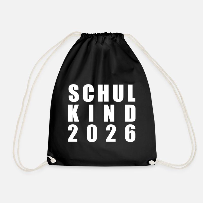 Schulkind 2026 - Turnbeutel - Schwarz