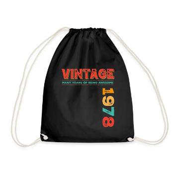 Millésime 1978 - Sac de sport léger - noir - Devant