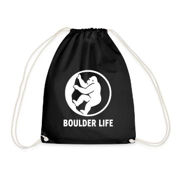 Boulder Life – Insigne du Gorille Minimaliste - Sac de sport léger - noir - Devant