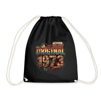 Collage rétro original de 1973 - Sac de sport léger - noir - Devant