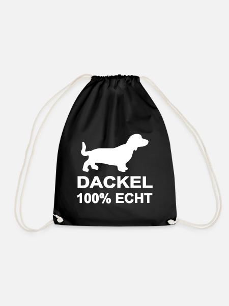 Dackel - Turnbeutel - Schwarz