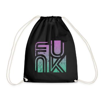 Funk Vintage - Drawstring Bag - black - Front