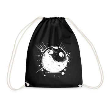Bowling Sketch - Drawstring Bag - black - Front