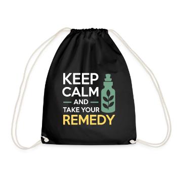 Certified Clinical Remedy Specialist Apparel  - Drawstring Bag - black - Front