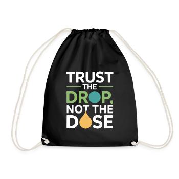 Certified Clinical Dilution Specialist Apparel  - Drawstring Bag - black - Front