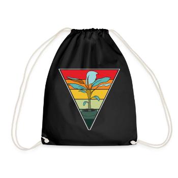 Plantes vintage amoureuses de plantes Succulentes Fleurs - Sac de sport léger - noir - Devant