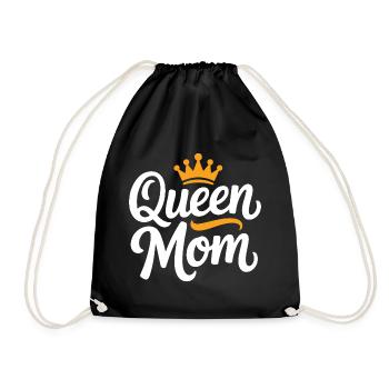 Queen Mom - Turnbeutel - Schwarz - Vorne