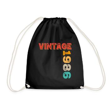Millésime 1986 - Sac de sport léger - noir - Devant