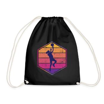 Basketball player - Drawstring Bag - black - Front