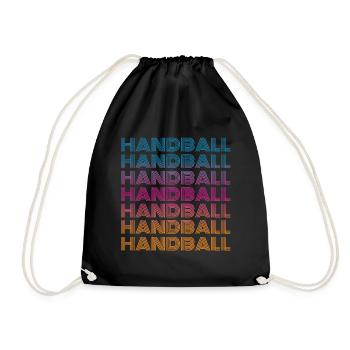 Handball Vintage - Turnbeutel - Schwarz - Vorne