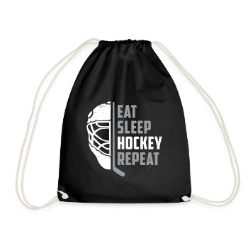 Hockey - Turnbeutel - Schwarz - Vorne