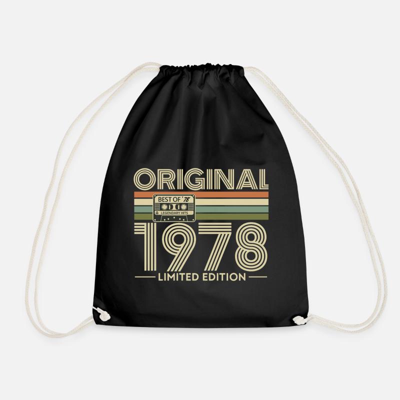 Original 1978 Limited Edition Retro - Drawstring Bag - black