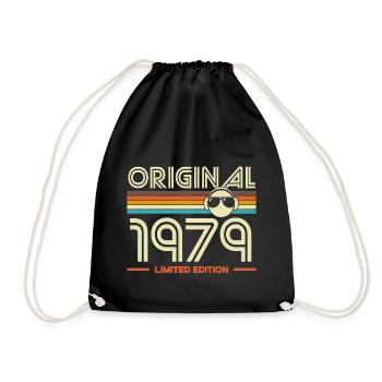 Originales Retro-T-Shirt der Ausgabe von 1979 - Turnbeutel - Schwarz - Vorne