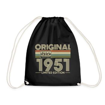 Original 1951 Limited Edition - Drawstring Bag - black - Front