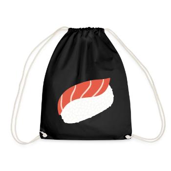 Art minimal du sushi au thon nigiri - Sac de sport léger - noir - Devant