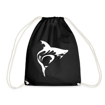 Requin - Sac de sport léger - noir - Devant