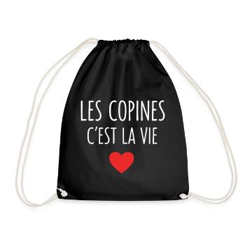Les Copines C'est Laie Copine Meilleures Amies - Sac de sport léger - noir - Devant
