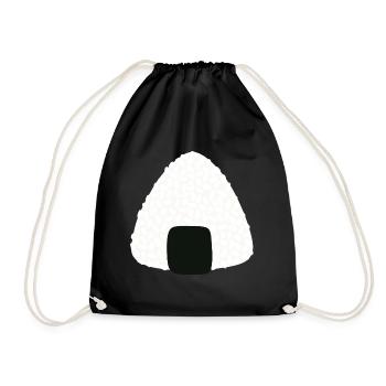 Onigiri-Sushi - Turnbeutel - Schwarz - Vorne