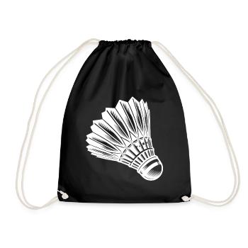 Badminton tatoué - Sport avec vitesse - Sac de sport léger - noir - Devant