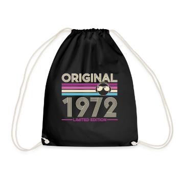 Originale Retro Limited Edition von 1972 - Turnbeutel - Schwarz - Vorne