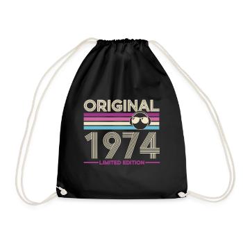 1974 Retro First Edition - Drawstring Bag - black - Front