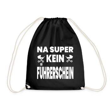 Führerschein - Turnbeutel - Schwarz - Vorne
