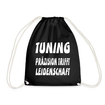 Tuning - Turnbeutel - Schwarz - Vorne